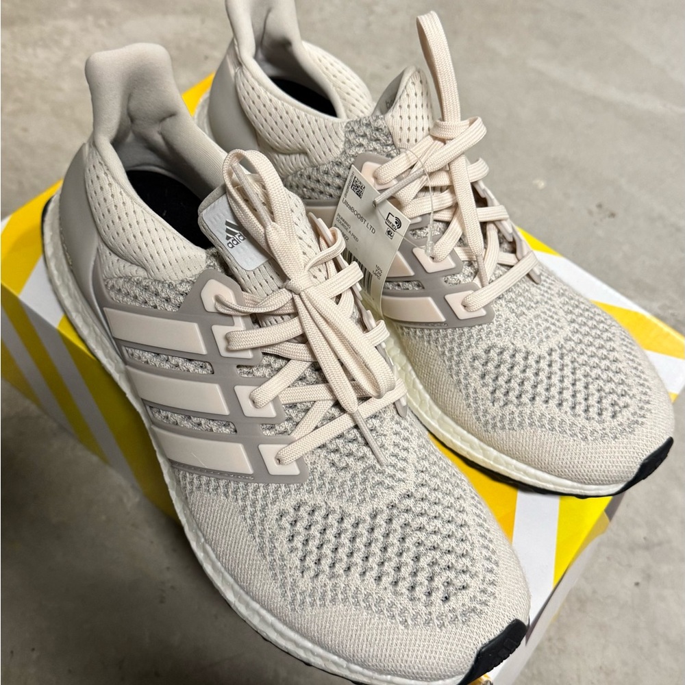 Adidas Light Tan Knit Sneakers - Picture 6 of 10